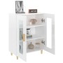 Sideboard aus glänzendem weißem Sperrholz 69,5x34x90 cm von vidaXL, Sideboards - Ref: Foro24-812120, Preis: 66,01 €, Rabatt: %