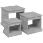 Mesas de centro 3 uds madera de ingeniería gris hormigón de vidaXL, Mesas de centro - Ref: Foro24-816492, Precio: 66,20 €, De...