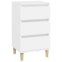 Mesita de noche madera contrachapada blanca 40x35x70 cm de vidaXL, Mesitas de noche - Ref: Foro24-819660, Precio: 65,18 €, De...