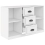 Aparador de madera contrachapada blanco 104,5x35,5x67,5 cm de vidaXL, Aparadores - Ref: Foro24-816232, Precio: 84,99 €, Descu...