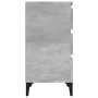 Mesita de noche madera contrachapada gris hormigón 40x35x70 cm de vidaXL, Mesitas de noche - Ref: Foro24-819672, Precio: 53,7...