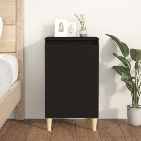 Black plywood nightstand 40x35x70 cm by vidaXL, Nightstands - Ref: Foro24-819630, Price: 44,15 €, Discount: %