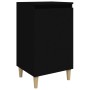 Black plywood nightstand 40x35x70 cm by vidaXL, Nightstands - Ref: Foro24-819630, Price: 44,62 €, Discount: %