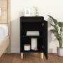 Black plywood nightstand 40x35x70 cm by vidaXL, Nightstands - Ref: Foro24-819630, Price: 44,62 €, Discount: %