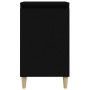 Black plywood nightstand 40x35x70 cm by vidaXL, Nightstands - Ref: Foro24-819630, Price: 44,62 €, Discount: %