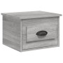 Sonoma gray wall bedside table 41.5x36x28 cm by vidaXL, Nightstands - Ref: Foro24-816388, Price: 36,42 €, Discount: %