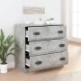 Aparador de madera contrachapada gris hormigón 70x35,5x67,5 cm de vidaXL, Aparadores - Ref: Foro24-816228, Precio: 92,25 €, D...