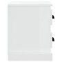 White nightstand 60x35.5x45 cm by vidaXL, Nightstands - Ref: Foro24-816368, Price: 56,57 €, Discount: %