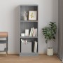 3-stöckiges Sperrholzregal Sonoma grau 40x24x109 cm von vidaXL, Bücherregale und Regale - Ref: Foro24-819255, Preis: 36,29 €,...