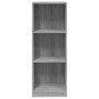 3-stöckiges Sperrholzregal Sonoma grau 40x24x109 cm von vidaXL, Bücherregale und Regale - Ref: Foro24-819255, Preis: 35,99 €,...