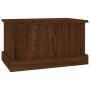 Baúl almacenaje madera contrachapada roble marrón 50x30x28 cm de vidaXL, Baúles de almacenamiento - Ref: Foro24-816503, Preci...