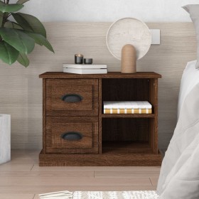 Oak brown bedside table 60x35.5x45 cm by vidaXL, Nightstands - Ref: Foro24-816375, Price: 56,99 €, Discount: %