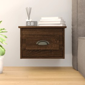 Oak brown wall bedside table 41.5x36x28 cm by vidaXL, Nightstands - Ref: Foro24-816390, Price: 35,38 €, Discount: %