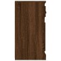 Aparador de madera contrachapada roble marrón 70x35,5x67,5 cm de vidaXL, Aparadores - Ref: Foro24-816431, Precio: 74,43 €, De...