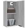 Armario de baño de pared gris sonoma 32x20x67 cm de vidaXL, Taquillas y armarios de almacenamiento - Ref: Foro24-817061, Prec...