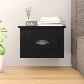 Black wall bedside table 41.5x36x28 cm by vidaXL, Nightstands - Ref: Foro24-816378, Price: 35,99 €, Discount: %