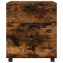 Smoked oak plywood wheeled filing cabinet 45x38x54cm by vidaXL, Filing cabinets - Ref: Foro24-817135, Price: 45,93 €, Discoun...