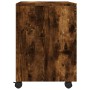 Smoked oak plywood wheeled filing cabinet 45x38x54cm by vidaXL, Filing cabinets - Ref: Foro24-817135, Price: 45,93 €, Discoun...