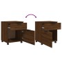 Archivador ruedas madera contrachapada roble Sonoma 45x38x54 cm de vidaXL, Armarios archivadores - Ref: Foro24-817137, Precio...