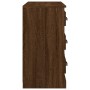 Aparador de madera contrachapada roble marrón 70x35,5x67,5 cm de vidaXL, Aparadores - Ref: Foro24-816439, Precio: 126,36 €, D...