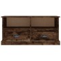 TV stand made of smoked oak plywood, 93x35.5x45 cm by vidaXL, TV Furniture - Ref: Foro24-816469, Price: 62,48 €, Discount: %