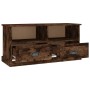 TV stand made of smoked oak plywood, 93x35.5x45 cm by vidaXL, TV Furniture - Ref: Foro24-816469, Price: 62,48 €, Discount: %