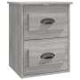 Mesita de noche de pared 2 uds gris Sonoma 41,5x36x53 cm de vidaXL, Mesitas de noche - Ref: Foro24-816405, Precio: 85,99 €, D...