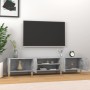 Mueble de TV madera contrachapada gris hormigón 180x31,5x40 cm de vidaXL, Muebles TV - Ref: Foro24-816260, Precio: 87,63 €, D...