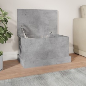 Concrete gray plywood storage trunk 50x30x28 cm by vidaXL, Storage trunks - Ref: Foro24-816500, Price: 34,22 €, Discount: %