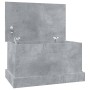 Concrete gray plywood storage trunk 50x30x28 cm by vidaXL, Storage trunks - Ref: Foro24-816500, Price: 34,19 €, Discount: %