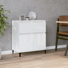 Glossy white plywood sideboard 60x35x70 cm by vidaXL, Sideboards - Ref: Foro24-819686, Price: 65,52 €, Discount: %