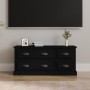 Black plywood TV cabinet 100x35.5x45 cm by vidaXL, TV Furniture - Ref: Foro24-816449, Price: 81,30 €, Discount: %