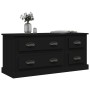 Black plywood TV cabinet 100x35.5x45 cm by vidaXL, TV Furniture - Ref: Foro24-816449, Price: 81,30 €, Discount: %