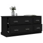 Black plywood TV cabinet 100x35.5x45 cm by vidaXL, TV Furniture - Ref: Foro24-816449, Price: 81,30 €, Discount: %