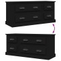 Black plywood TV cabinet 100x35.5x45 cm by vidaXL, TV Furniture - Ref: Foro24-816449, Price: 81,30 €, Discount: %