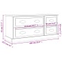 Black plywood TV cabinet 100x35.5x45 cm by vidaXL, TV Furniture - Ref: Foro24-816449, Price: 81,30 €, Discount: %