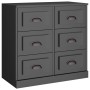 Black plywood sideboard 70x35.5x67.5 cm by vidaXL, Sideboards - Ref: Foro24-816433, Price: 104,82 €, Discount: %