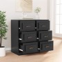 Black plywood sideboard 70x35.5x67.5 cm by vidaXL, Sideboards - Ref: Foro24-816433, Price: 104,82 €, Discount: %