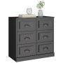 Black plywood sideboard 70x35.5x67.5 cm by vidaXL, Sideboards - Ref: Foro24-816433, Price: 104,82 €, Discount: %