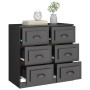 Black plywood sideboard 70x35.5x67.5 cm by vidaXL, Sideboards - Ref: Foro24-816433, Price: 104,82 €, Discount: %