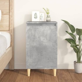 Mesita de noche madera contrachapada gris hormigón 40x35x70 cm de vidaXL, Mesitas de noche - Ref: Foro24-819636, Precio: 40,9...