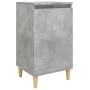 Mesita de noche madera contrachapada gris hormigón 40x35x70 cm de vidaXL, Mesitas de noche - Ref: Foro24-819636, Precio: 41,1...