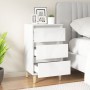 Bedside table made of glossy white plywood, measuring 40x35x70 cm. by vidaXL, Nightstands - Ref: Foro24-819662, Price: 61,75 ...