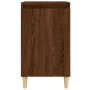 Mesita de noche madera contrachapada roble marrón 40x35x70 cm de vidaXL, Mesitas de noche - Ref: Foro24-819642, Precio: 42,29...