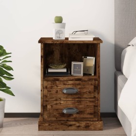 Smoked oak nightstand 43x36x60 cm by vidaXL, Nightstands - Ref: Foro24-816338, Price: 63,15 €, Discount: %