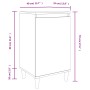 Nachttisch aus braunem Eichensperrholz, 40 x 35 x 70 cm von vidaXL, Nachttische - Ref: Foro24-819642, Preis: 42,29 €, Rabatt: %