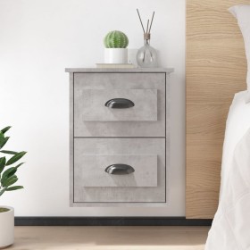 Wall-mounted bedside table set of 2 in concrete gray, 41.5x36x53 cm by vidaXL, Nightstands - Ref: Foro24-816401, Price: 82,69...