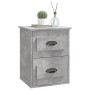 Wall-mounted bedside table set of 2 in concrete gray, 41.5x36x53 cm by vidaXL, Nightstands - Ref: Foro24-816401, Price: 82,69...