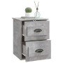 Wall-mounted bedside table set of 2 in concrete gray, 41.5x36x53 cm by vidaXL, Nightstands - Ref: Foro24-816401, Price: 82,69...