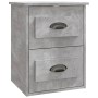 Wall-mounted bedside table set of 2 in concrete gray, 41.5x36x53 cm by vidaXL, Nightstands - Ref: Foro24-816401, Price: 82,69...